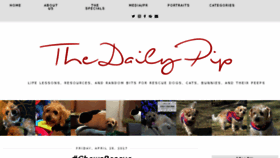 What Thedailypip.com website looked like in 2017 (6 years ago)