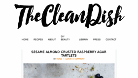 What Thecleandish.com website looked like in 2017 (7 years ago)