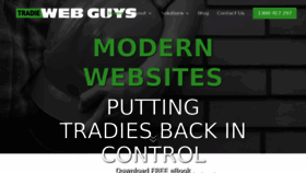 What Tradiewebguys.com.au website looked like in 2017 (6 years ago)