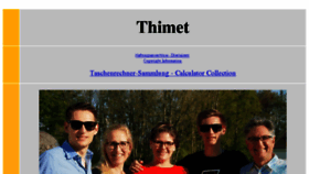 What Thimet.de website looked like in 2017 (7 years ago)
