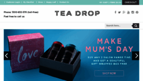 What Teadrop.com.au website looked like in 2017 (7 years ago)