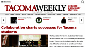 What Tacomaweekly.com website looked like in 2017 (6 years ago)
