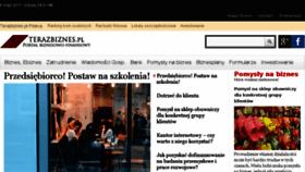 What Terazbiznes.pl website looked like in 2017 (7 years ago)