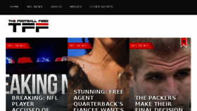 What Thefootballfeed.com website looked like in 2017 (6 years ago)