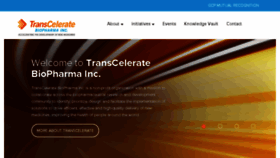 What Transceleratebiopharmainc.com website looked like in 2017 (7 years ago)