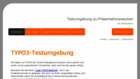 What Typo3.datenbaenker.de website looked like in 2017 (7 years ago)