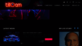 What Till1am.com website looked like in 2017 (7 years ago)