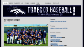 What Trabucobaseball.com website looked like in 2017 (6 years ago)