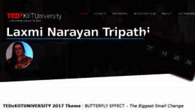 What Tedxkiituniversity.in website looked like in 2017 (7 years ago)