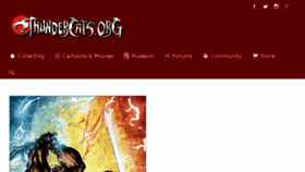 What Thundercats.org website looked like in 2017 (7 years ago)