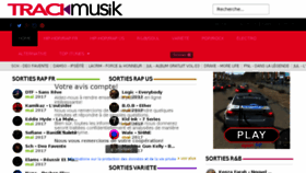 What Trackmusik.fr website looked like in 2017 (6 years ago)