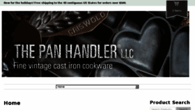 What Thepan-handler.com website looked like in 2017 (6 years ago)