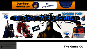 What Thegameoverargentina.es.tl website looked like in 2017 (7 years ago)