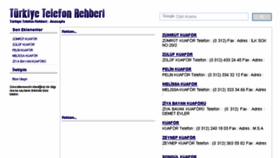 What Telefon-rehberi.net website looked like in 2017 (6 years ago)