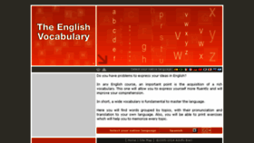 What Theenglishvocabulary.com website looked like in 2017 (6 years ago)