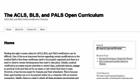 What Theopencurriculum.org website looked like in 2017 (7 years ago)
