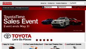 What Toyotafinancialservices.com website looked like in 2017 (6 years ago)