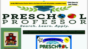 What The-preschool-professor.com website looked like in 2017 (6 years ago)