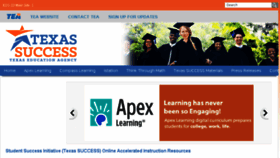 What Texassuccess.org website looked like in 2017 (6 years ago)