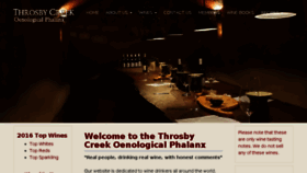 What Throsbycreek.com website looked like in 2017 (6 years ago)