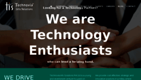 What Technovia.org website looked like in 2017 (6 years ago)