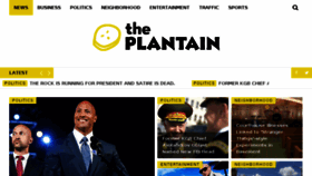 What Theplantain.com website looked like in 2017 (7 years ago)