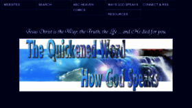 What Thequickenedword.com website looked like in 2017 (8 years ago)