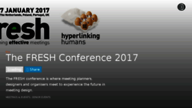 What Thefreshconference.com website looked like in 2017 (7 years ago)
