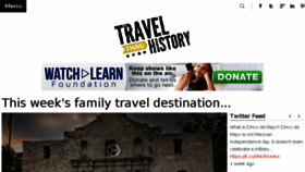 What Travelthruhistory.tv website looked like in 2017 (6 years ago)