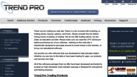 What Trendpro.com website looked like in 2017 (6 years ago)