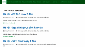 What Tourdulichmienbac.net website looked like in 2017 (7 years ago)