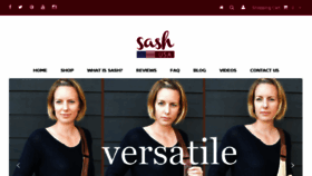 What Thesashbag.com website looked like in 2017 (7 years ago)