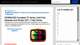 What Tellyseries.com website looked like in 2017 (6 years ago)