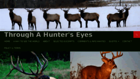 What Throughahunterseyes.com website looked like in 2017 (7 years ago)