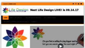 What Thelifedesigncourse.com website looked like in 2017 (7 years ago)