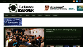 What Thedrydenobserver.ca website looked like in 2017 (7 years ago)