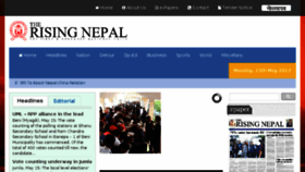 What Therisingnepal.org.np website looked like in 2017 (6 years ago)