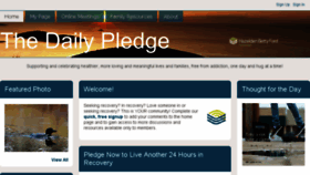 What Thedailypledge.org website looked like in 2017 (6 years ago)