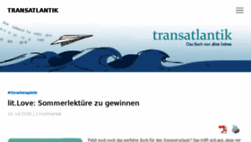 What Transatlantik.de website looked like in 2017 (6 years ago)