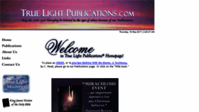 What Truelightpublications.com website looked like in 2017 (6 years ago)
