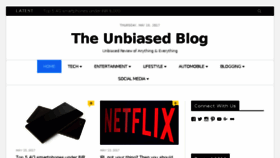 What Theunbiasedblog.com website looked like in 2017 (6 years ago)