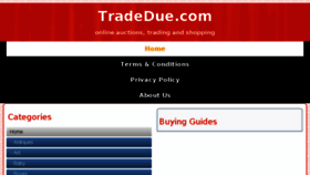 What Tradedue.com website looked like in 2017 (6 years ago)
