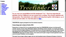 What Treefinder.de website looked like in 2017 (6 years ago)