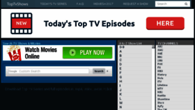 What Toptvshows.me website looked like in 2017 (6 years ago)