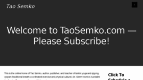 What Taosemko.com website looked like in 2017 (6 years ago)