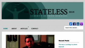 What Thestatelessman.com website looked like in 2017 (6 years ago)