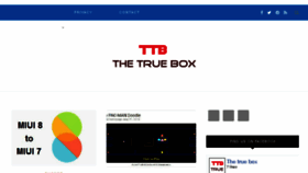 What Thetruebox.com website looked like in 2017 (6 years ago)