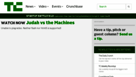 What Techcrunch50.com website looked like in 2017 (6 years ago)