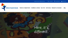 What Thechildrenshospital.org website looked like in 2017 (6 years ago)