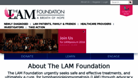 What Thelamfoundation.org website looked like in 2017 (6 years ago)